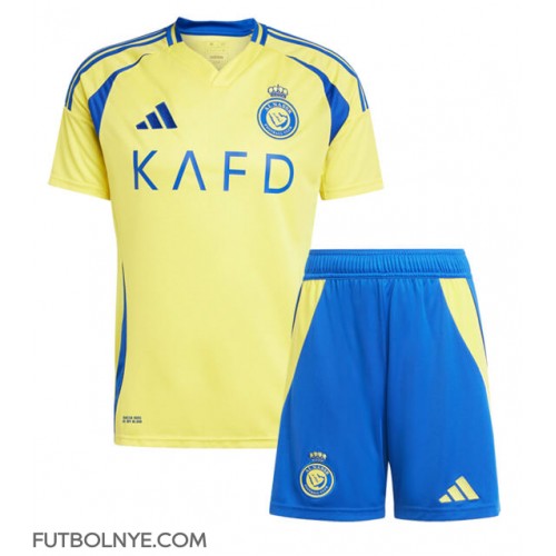 Camiseta Al-Nassr Primera Equipación para niños 2024-25 manga corta (+ pantalones cortos)